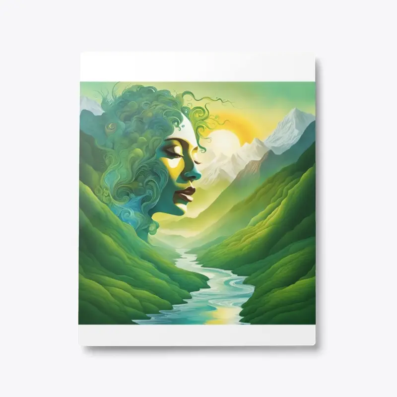 LANDSCAPE WITH HUMAN FACE